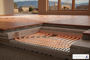 radiant in-floor heating in corrales, nm