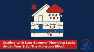 Dealing with Late-Summer Plumbing Leaks Under Your Slab: The Monsoon Effect — featured image