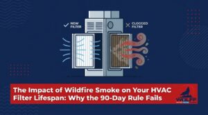 The Impact of Wildfire Smoke on Your HVAC Filter Lifespan: Why the 90-Day Rule Fails — featured image