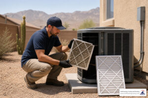 how proper filter maintenance in a dusty desert environment extends ac lifespan