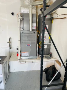 Water heater installation in a New Mexico home